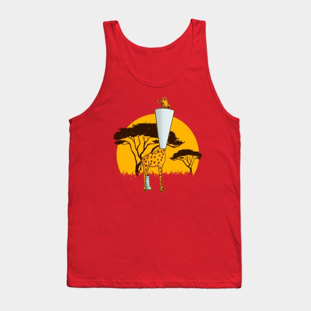 Ouch giraffe Tank Top by demonigote